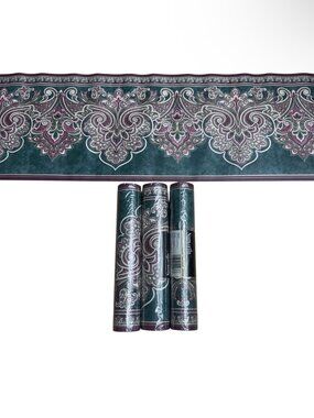 Sunworthy Vintage Wallpaper Border Paisley Floral Victorian 166206 3 Rolls NEW